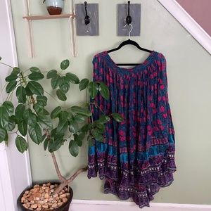 Patchouli 100% cotton 2XL adjustable BoHo skirt p5